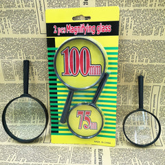 2pcs Magnifying Glass Handheld Reading Magnifier For Seniors