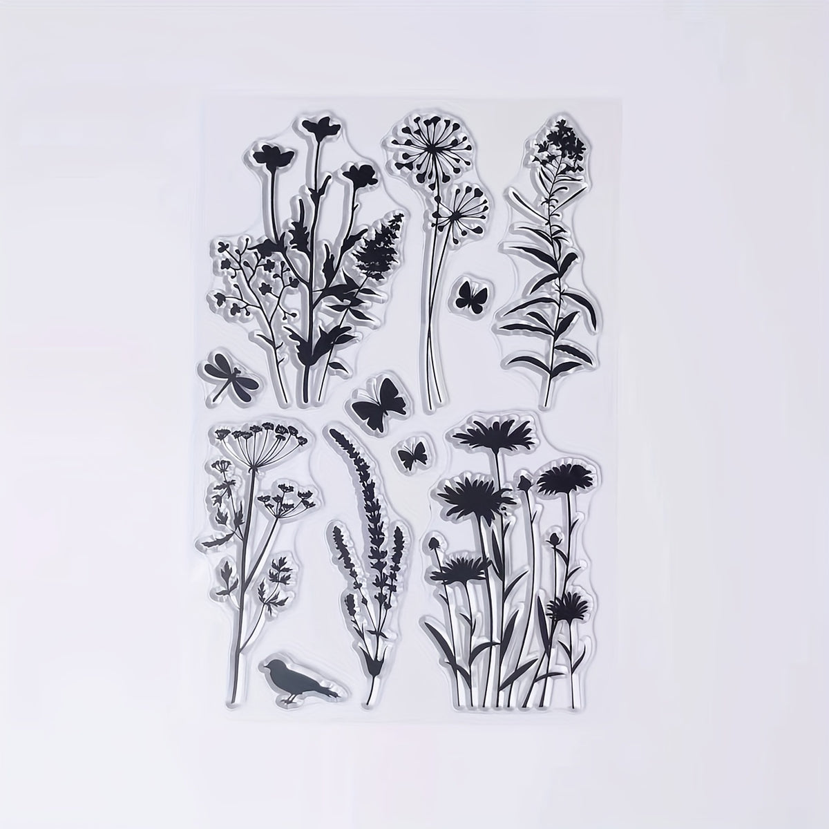 Flower Bouquet Clear Stamp for Card Making DIY Crafts