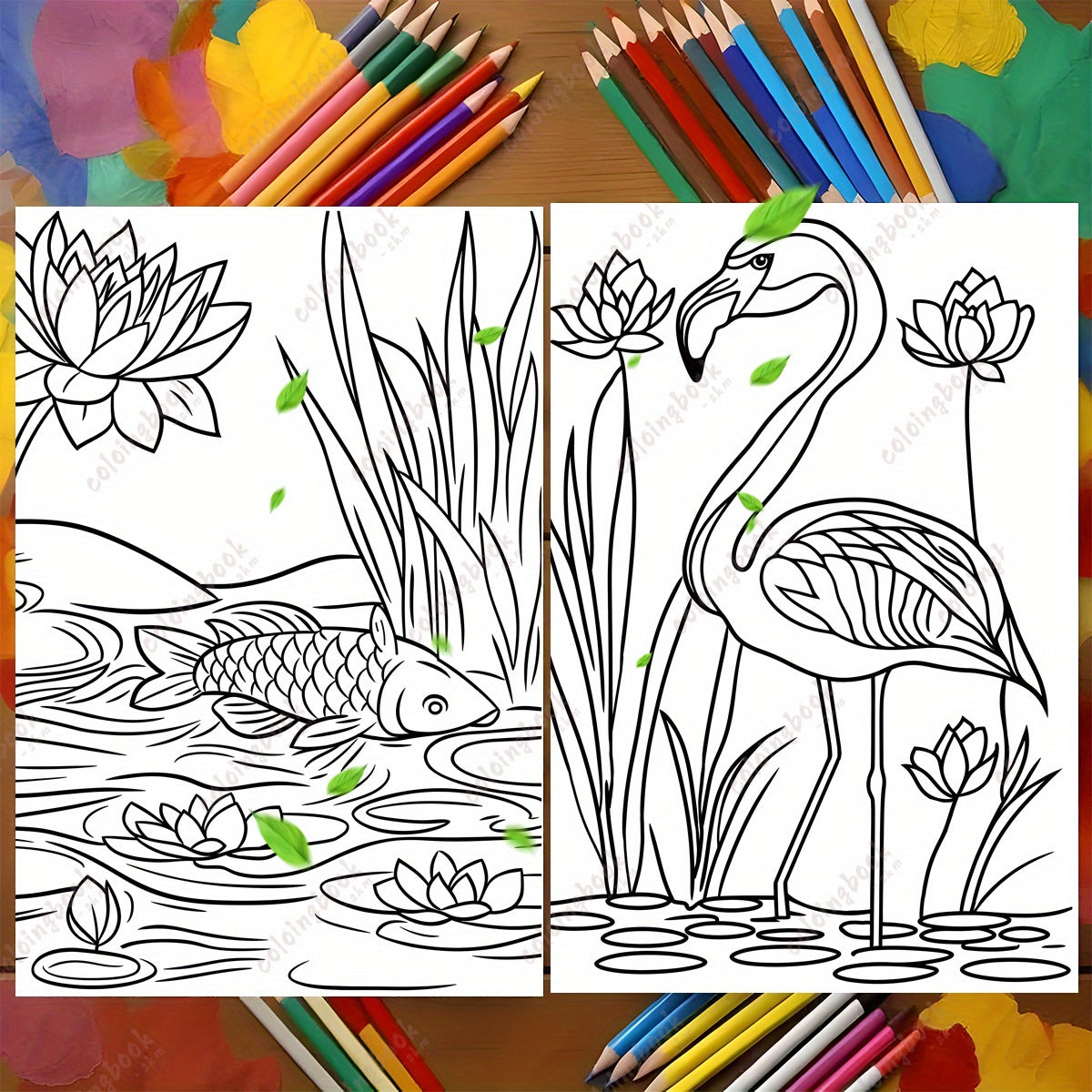 Spring Blooms Adult Coloring Book for Relaxation