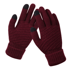 Winter Knit Gloves Touchscreen Anti Slip Soft Warm Mitten Mittens