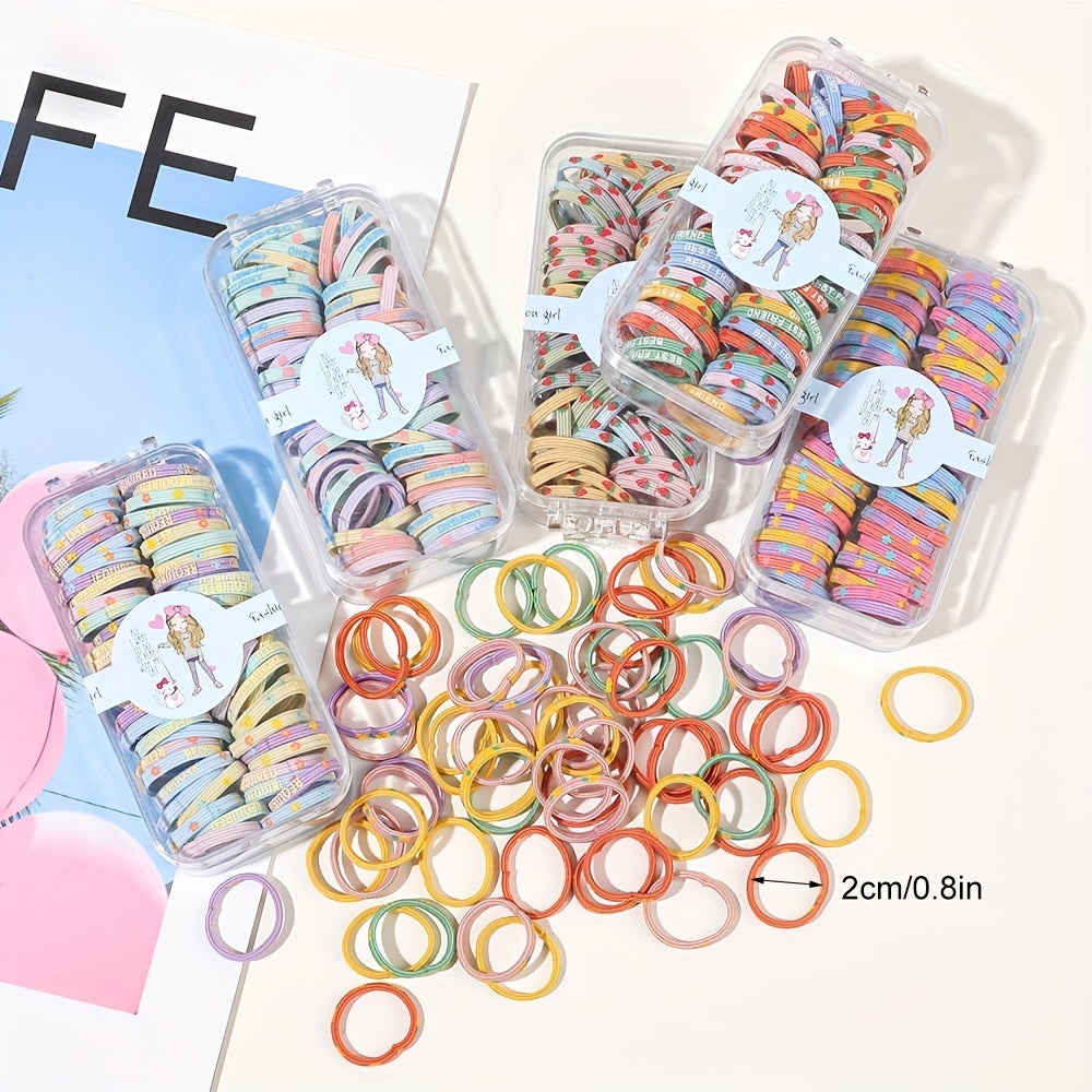 60PCS Girls Hair Ties Hair Rope Elastic Bands For Kids Baby Headdress