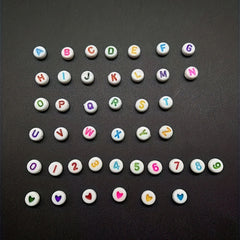 Acrylic Colorful Letter Beads Set DIY Handcraft Bracelet Jewelry