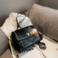Vintage Messenger Bag Women Ethnic Strap Crossbody Faux Leather Purse