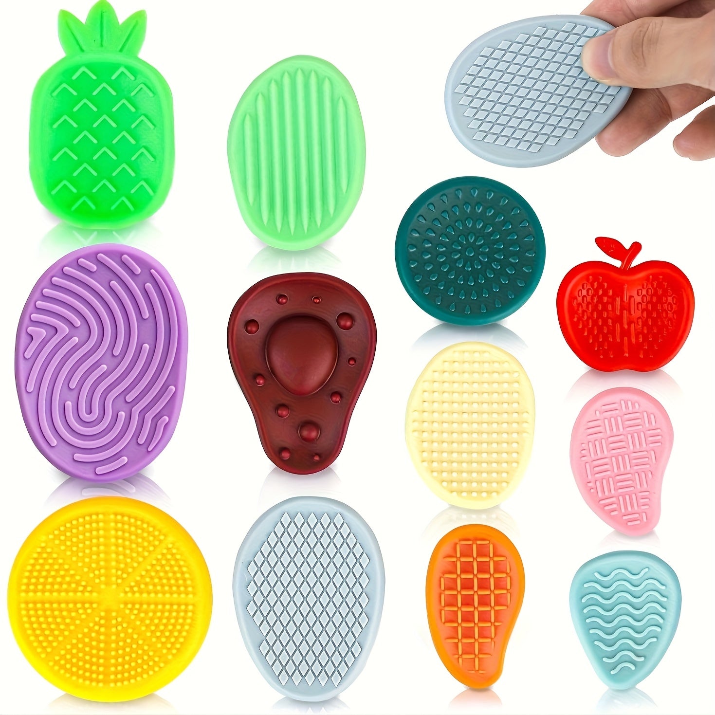 12pcs Silicone Sensory Fidget Toys for Autism ADHD Relaxation