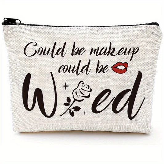 Funny Rose Makeup Bag Gift For Women Friends Sister Teen Girls