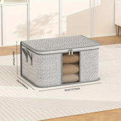 Large Capacity Storage Bag With Handles Portable Clothes Storage Bag With Window