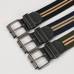 Men's Punch Belt Adjustable Canvas Military Waist Belt