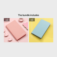 A7 Leather Mini Notebook 100 Sheets Portable Waterproof Cover Pink