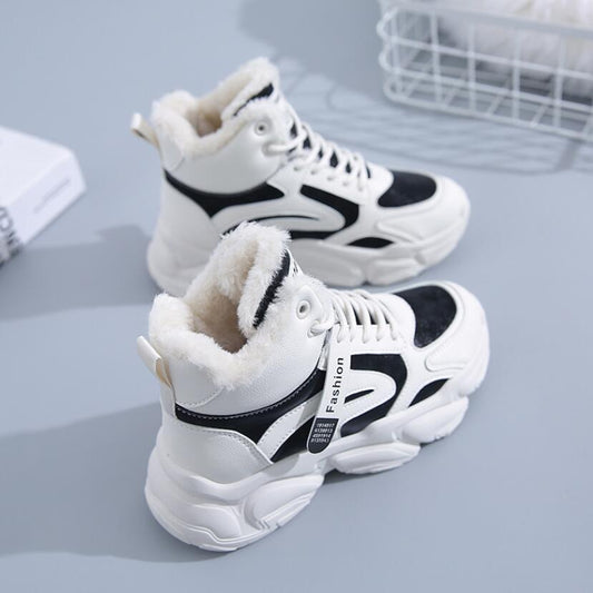 Women's Fleece Lined High Top Sneakers