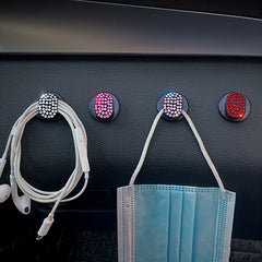 Sparkling Car Hook Seat Back Hanging Hook for Interior Accessories