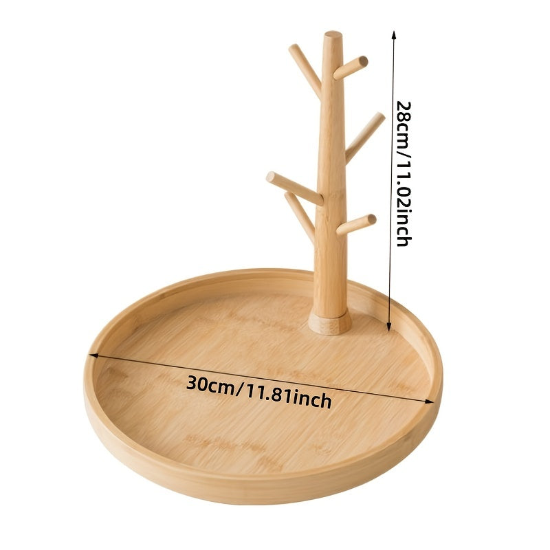 Bamboo Cup Holder Tree Branch Shape Hanging Cup Holder