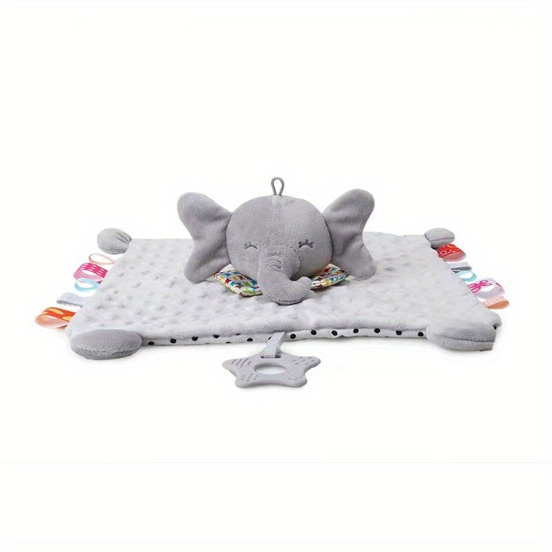 Elephant Safety Blanket for Babies Snuggle Toy 0-3 Years Old