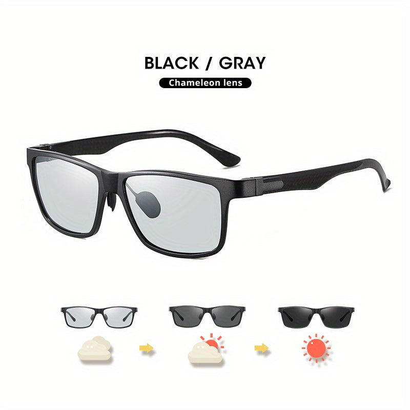 CoolPandas Photochromic Polarized Sunglasses Carbon Fiber Frame