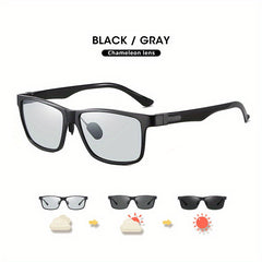 CoolPandas Photochromic Polarized Sunglasses Carbon Fiber Frame