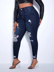  Ripped High Rise Skinny Jeans