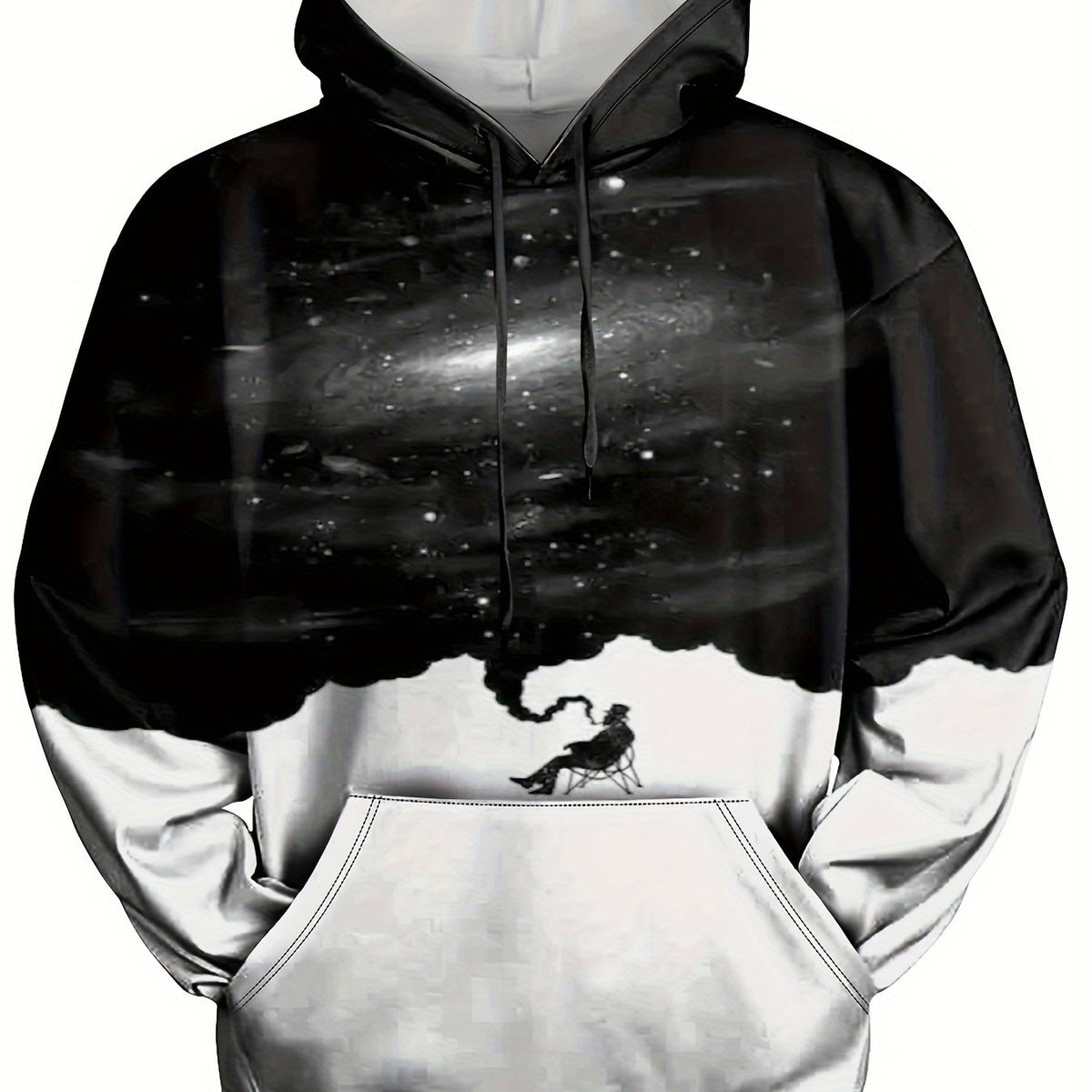 Men's Graphic Hoodie Kangaroo Pocket Pullover