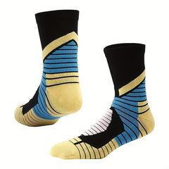 1pair Basketball Socks Mid Cuff Hiking Socks For Running
