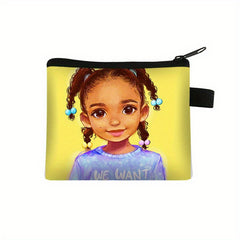 Cartoon Girl Pattern Kids Coin Purse
