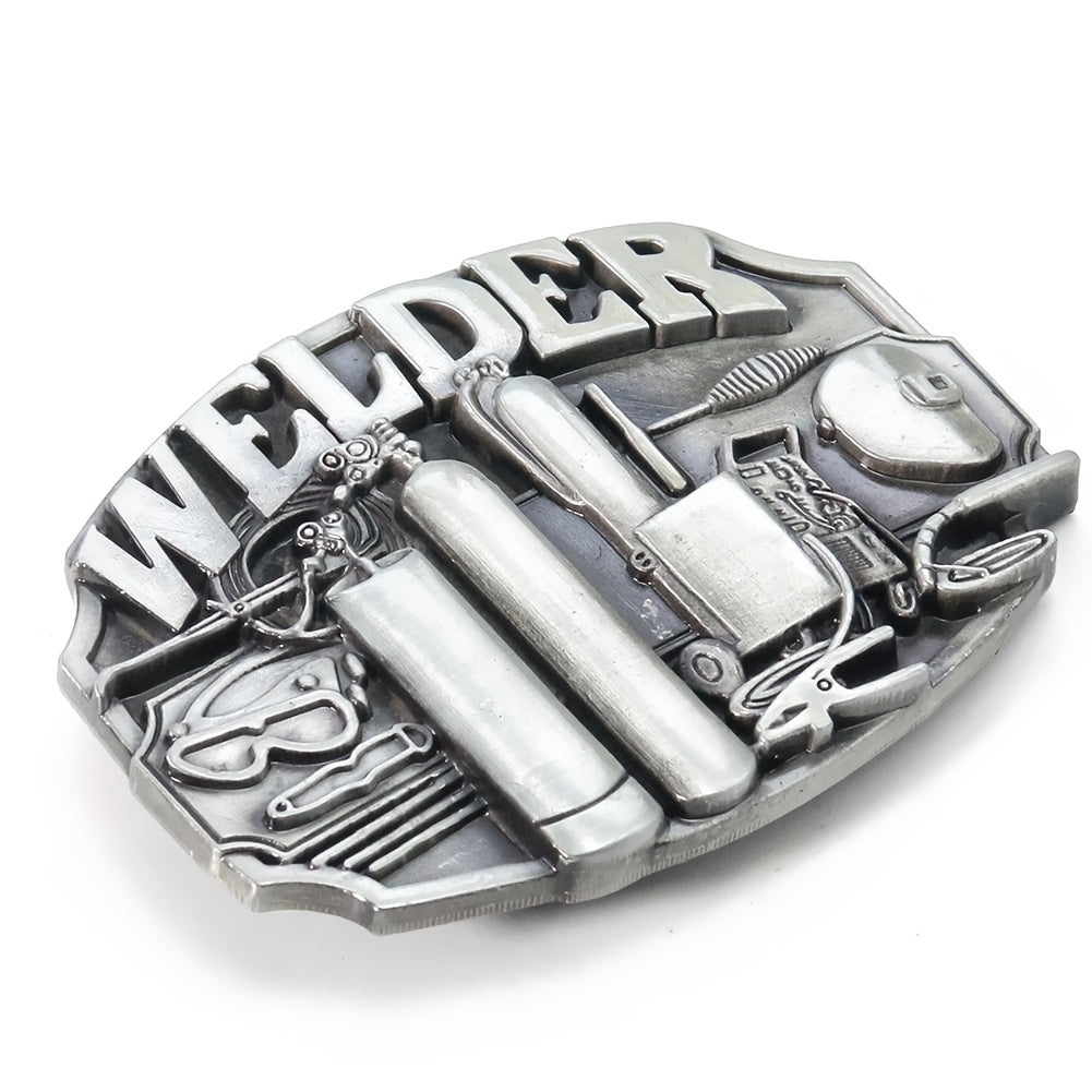 Vintage Welder Belt Buckle Women's Punk Metal Girdle Buckle