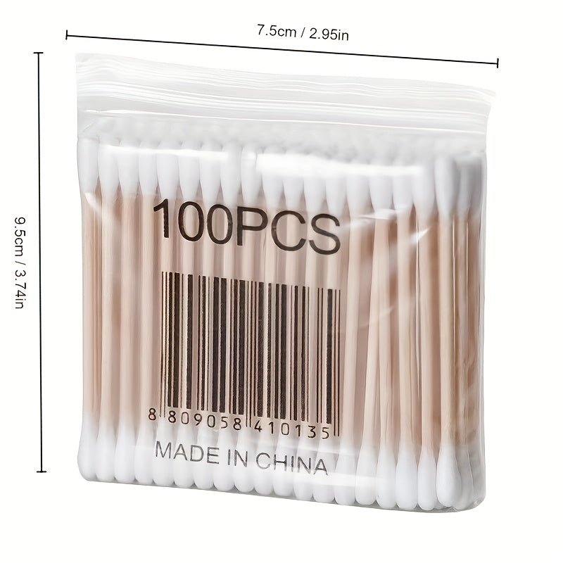 100/200pcs Pet Safety Swabs for Dogs & Cats, Cat Ear Cleaning Sticks