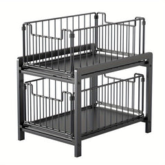 2 Tier Under Sink Cabinets Organizer Sliding Storage Drawer
