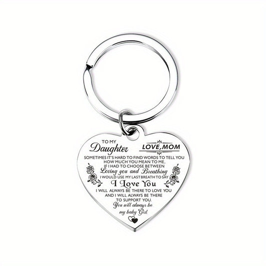 Heart Necklace 'I Love You' Stainless Steel Pendant