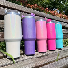 1200ml Insulated Water Bottle Leakproof Stainless Steel Travel Cup Straw Lid
