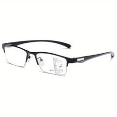 Men's Photochromic Progressive Multifocal Glasses Anti Light Sunglasses