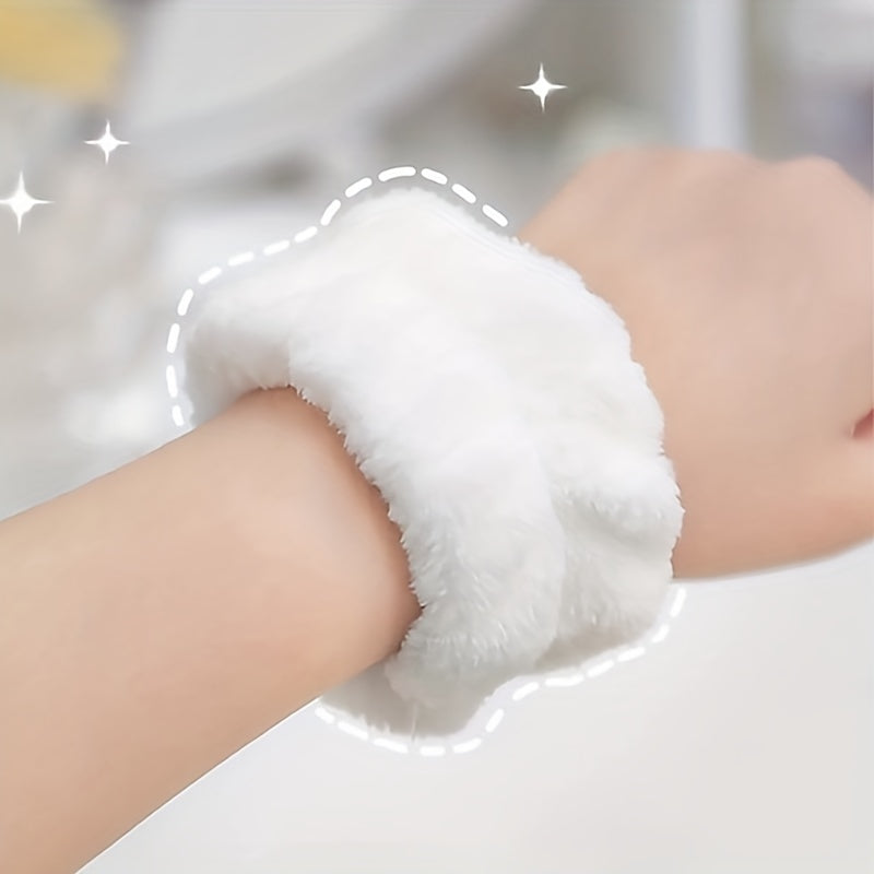 2pcs Reusable Face Wash Wrist Strap Absorbent Skin Friendly
