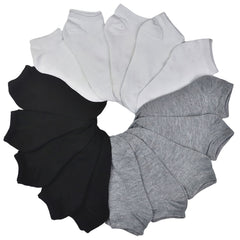 5 Pairs Women's Essential Short Low Cut Socks Lightweight Stockings