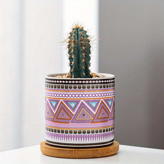 Nordic Style Ceramic Flower Pot for Succulents, Indoor and Outdoor Use