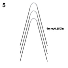 3pcs Flexible Stainless Steel Circular Knitting Needles