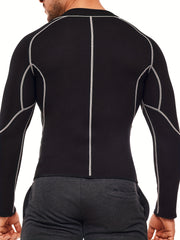 Men Sauna Suit Weight Loss Jacket Hot Sweat Shirt Body Shaper