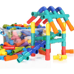 260pcs Water Pipe Building Block Puzzle Toy Set