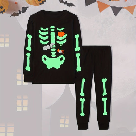 Halloween Little Kids Long Sleeve T shirt Trousers Set