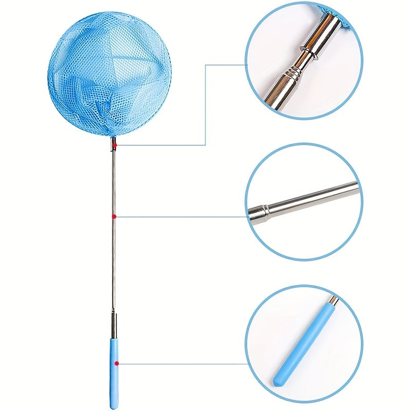 Stainless Steel Telescopic Fishing Net for Aquarium Cleaning