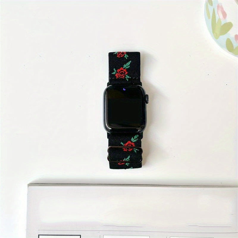 Embroidered Nylon Smart Watch Strap - Christmas Thanksgiving Gift