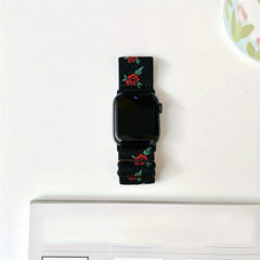 Embroidered Nylon Smart Watch Strap - Christmas Thanksgiving Gift