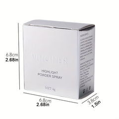 Shimmering Highlighter Spray Sparkle and Glow for Lips Eyes Hair and Body