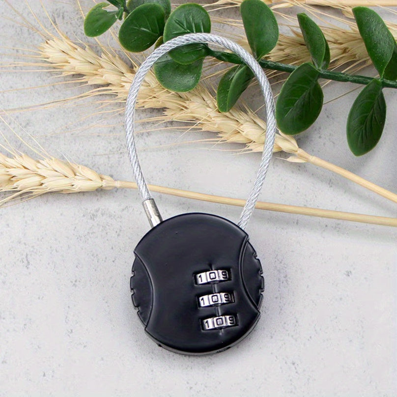 Wire Rope Password Lock Luggage Bag Mini Small Lock