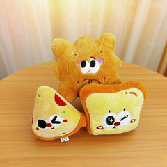 Pizza Toast and Cookie Plush Toys - Fun Holiday Gift Surprise