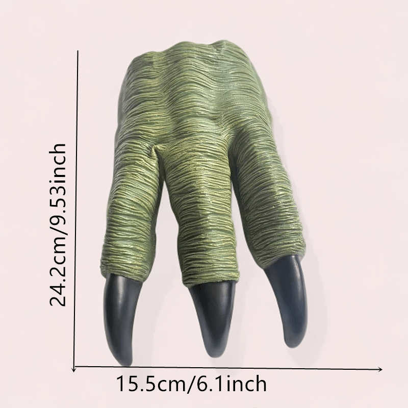 Dinosaur Claw Puppet Gloves Soft Rubber Realistic Animal Model for Halloween