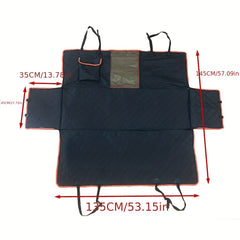 Waterproof Dog Car Seat Cover with Mesh Breathable Design
