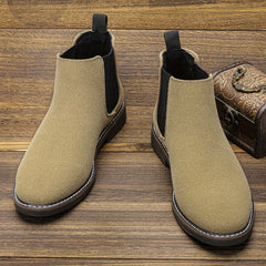 Men's Chelsea Boots Round Toe Ankle Boots