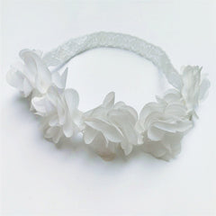 Pink Ribbon Flower Headband for Baby Photography