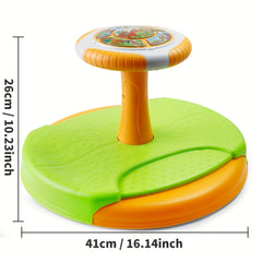 Mquduo Spinning Activity Toy with LED Lights & Music