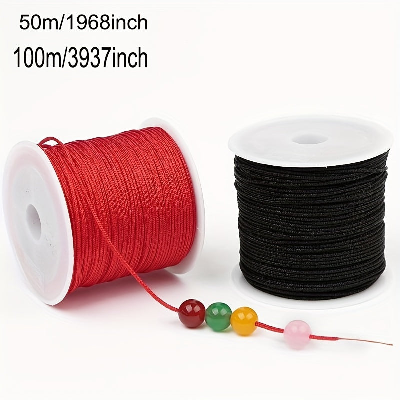 0.8mm Nylon Thread Cord String 100m Roll for DIY Jewelry Making Supplies