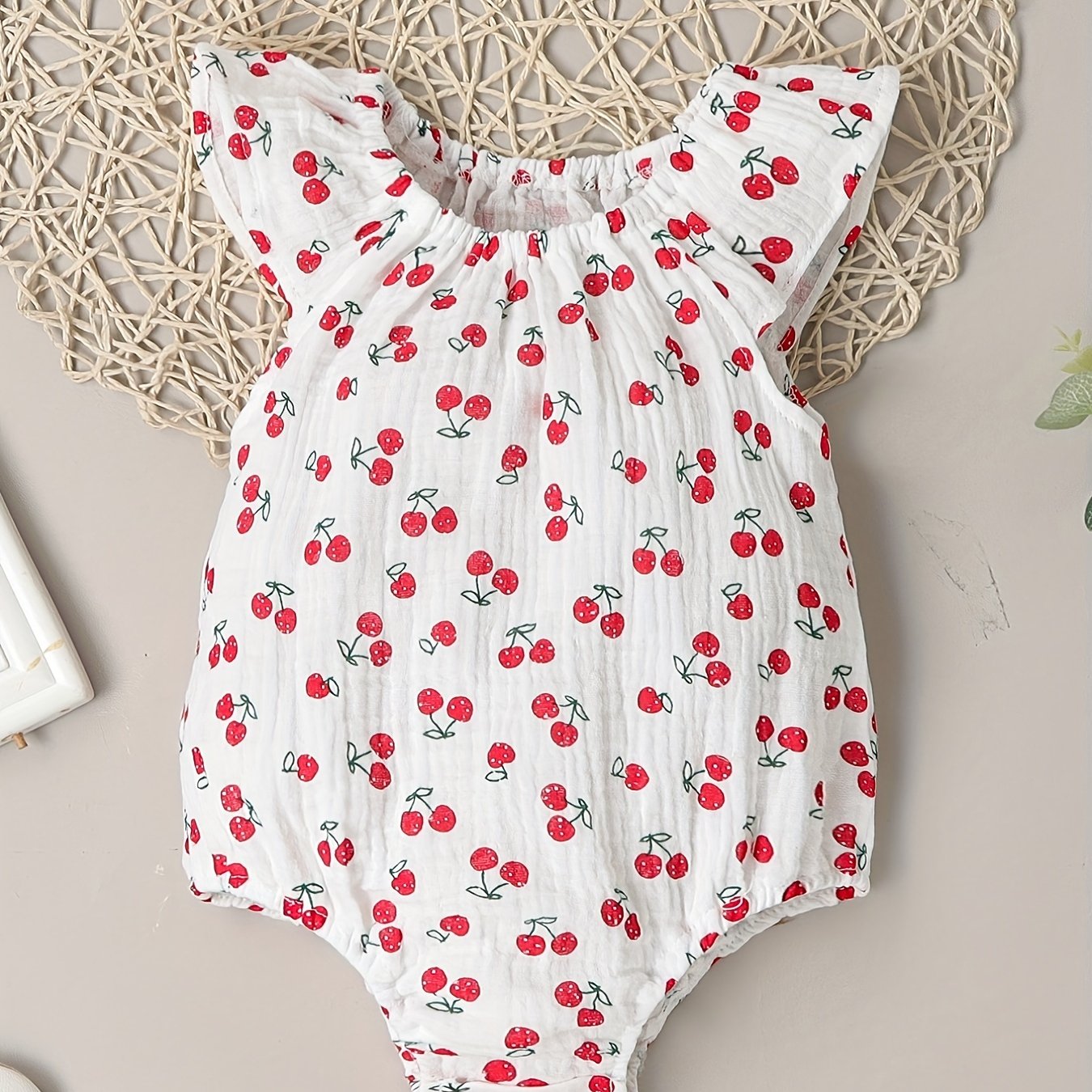 Cute Baby Girl Onesies Assorted Fly Sleeve Designs