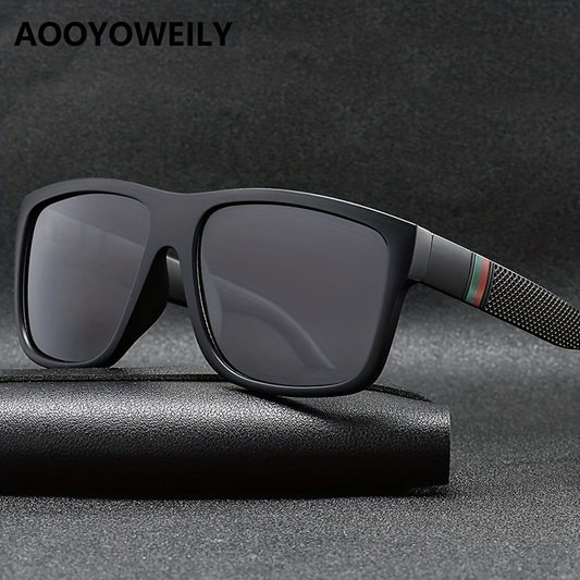 Vintage Large Square Polarized Sunglasses Unisex Driving Fishing UV400