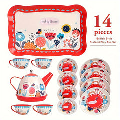 Girls Tea Set Toy DIY Pretend Play Simulation Afternoon Tea Game Toys